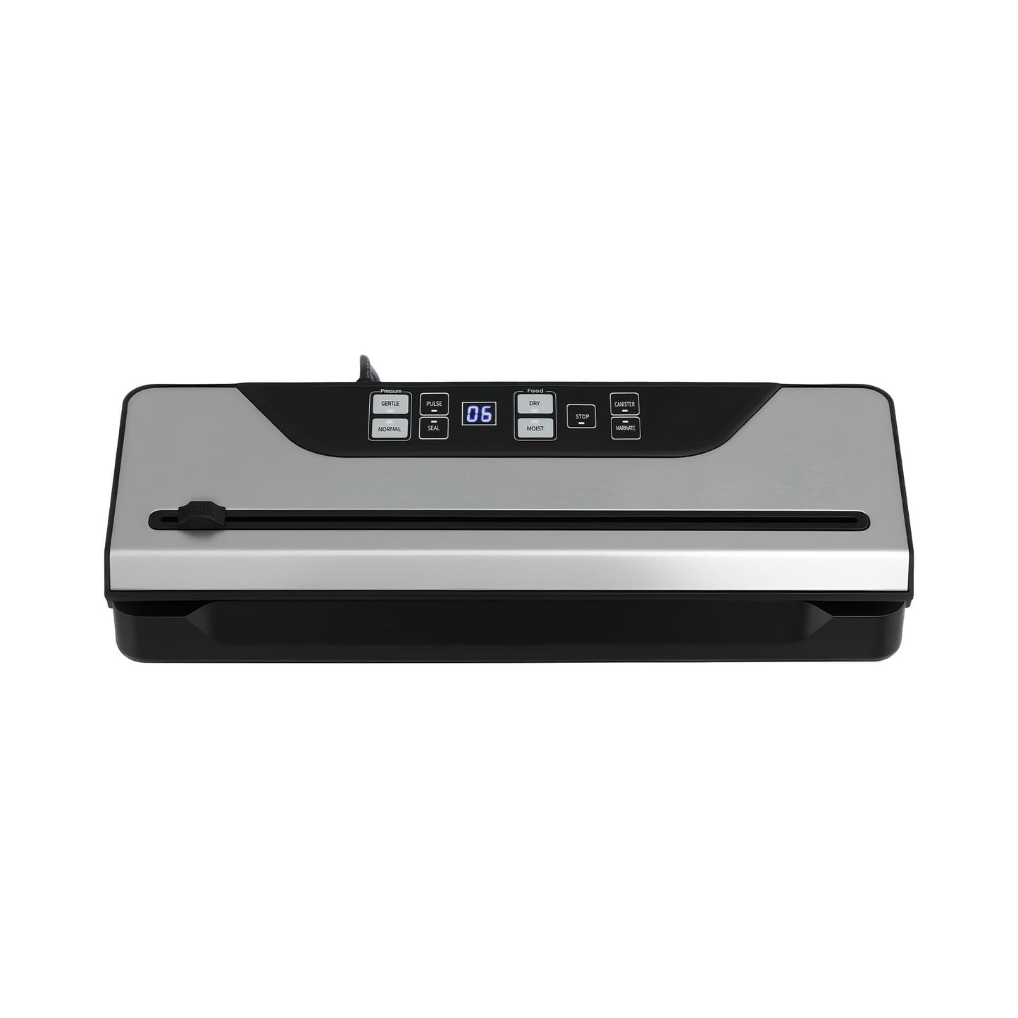 Alona.com.au Home & Garden > Kitchenware > Food Storage Devanti Food Vacuum Sealer Machine Auto Seal Slide Cutter 9 Modes Marinate Black