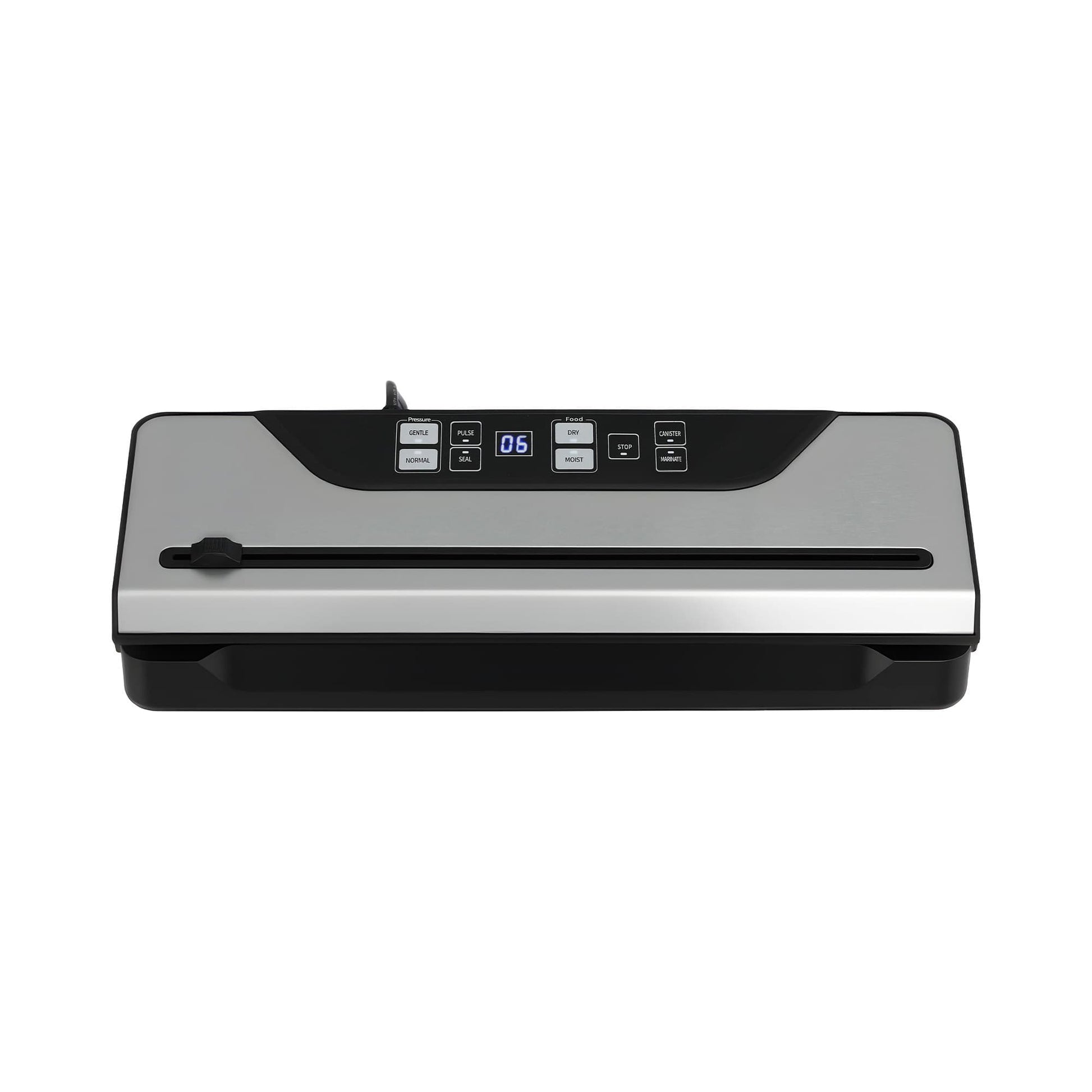 Alona.com.au Home & Garden > Kitchenware > Food Storage Devanti Food Vacuum Sealer Machine Auto Seal Slide Cutter 9 Modes Marinate Black