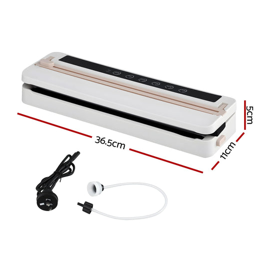 Alona.com.au Home & Garden > Kitchenware > Food Storage Devanti Food Vacuum Sealer Machine Fresh Storage Auto Seal Slide Cutter 6 Modes White