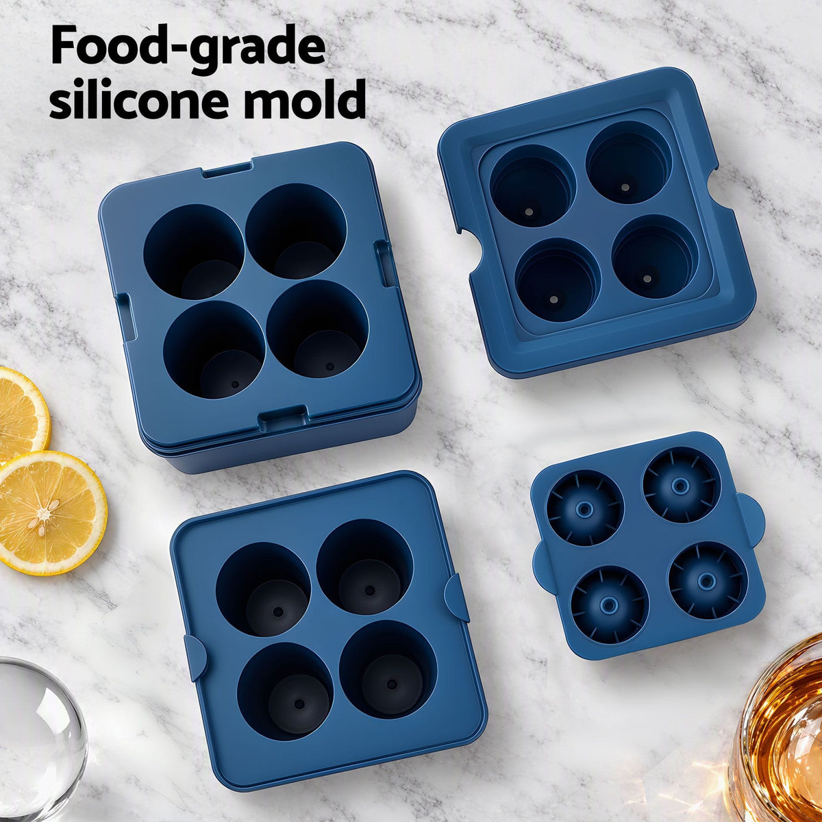 Alona.com.au Home & Garden > Kitchenware > Kitchen Utensils Artiss 5cm Clear Ice Mold Large Sphere Ice Ball Tray for Whiskey