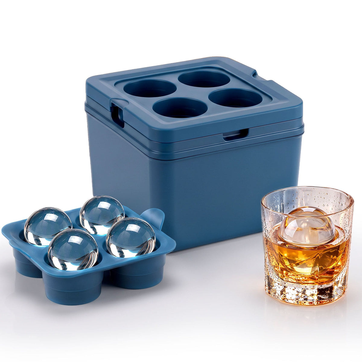 Alona.com.au Home & Garden > Kitchenware > Kitchen Utensils Artiss 5cm Clear Ice Mold Large Sphere Ice Ball Tray for Whiskey
