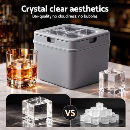 Alona.com.au Home & Garden > Kitchenware > Kitchen Utensils Artiss 5cm Clear Ice Mold Whiskey Large Square Ice Cube Tray
