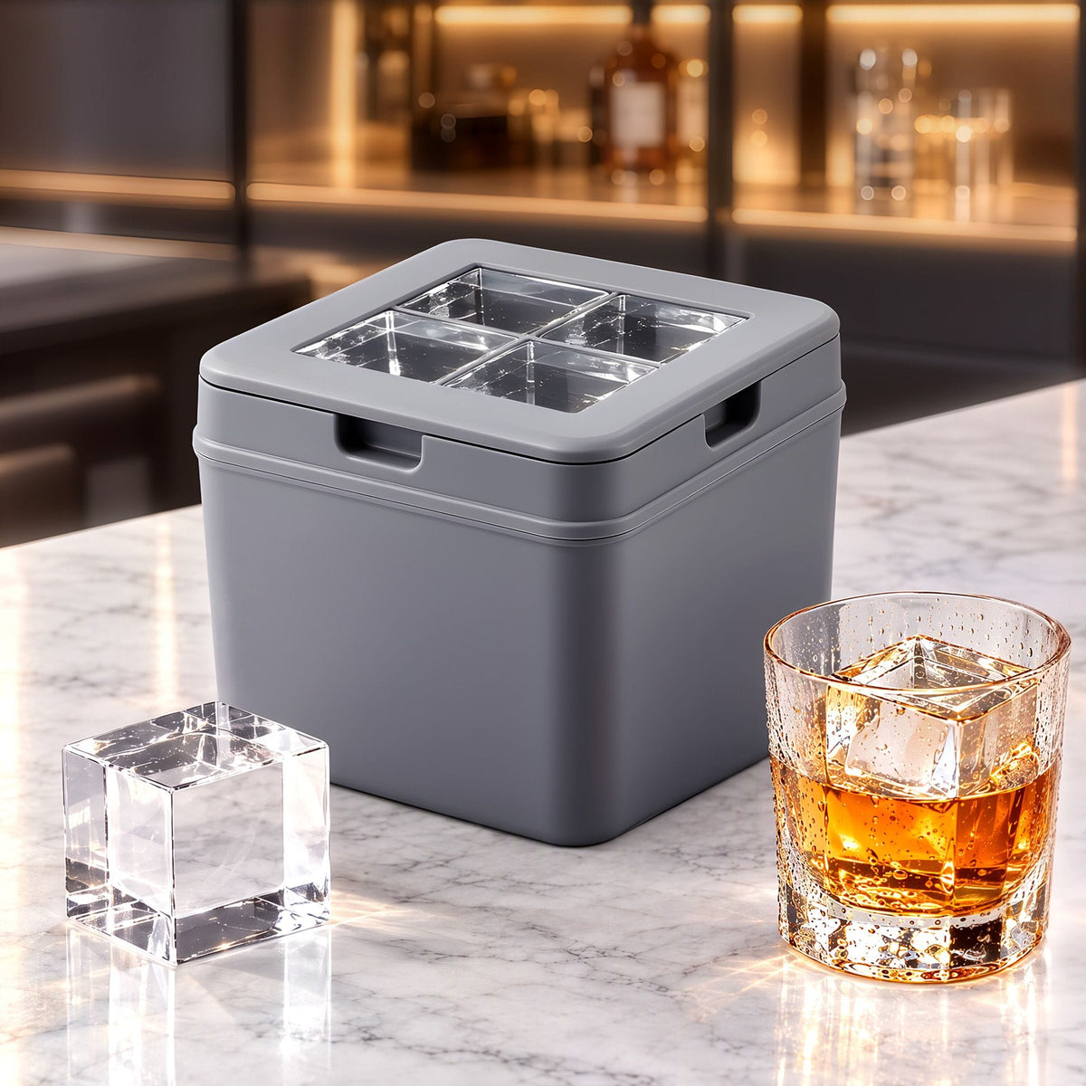 Alona.com.au Home & Garden > Kitchenware > Kitchen Utensils Artiss 5cm Clear Ice Mold Whiskey Large Square Ice Cube Tray