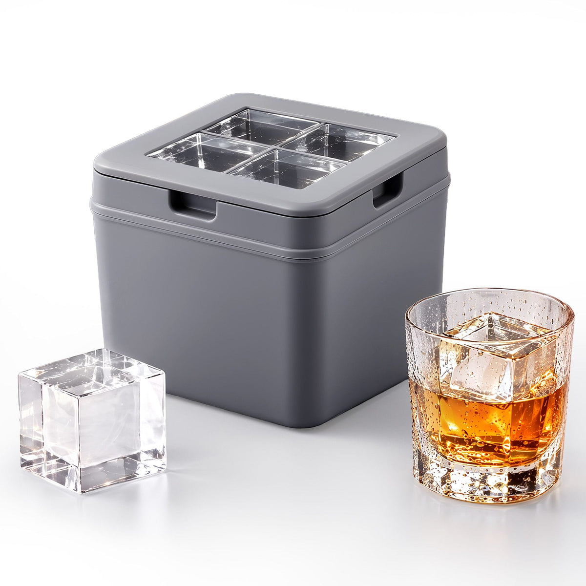 Alona.com.au Home & Garden > Kitchenware > Kitchen Utensils Artiss 5cm Clear Ice Mold Whiskey Large Square Ice Cube Tray