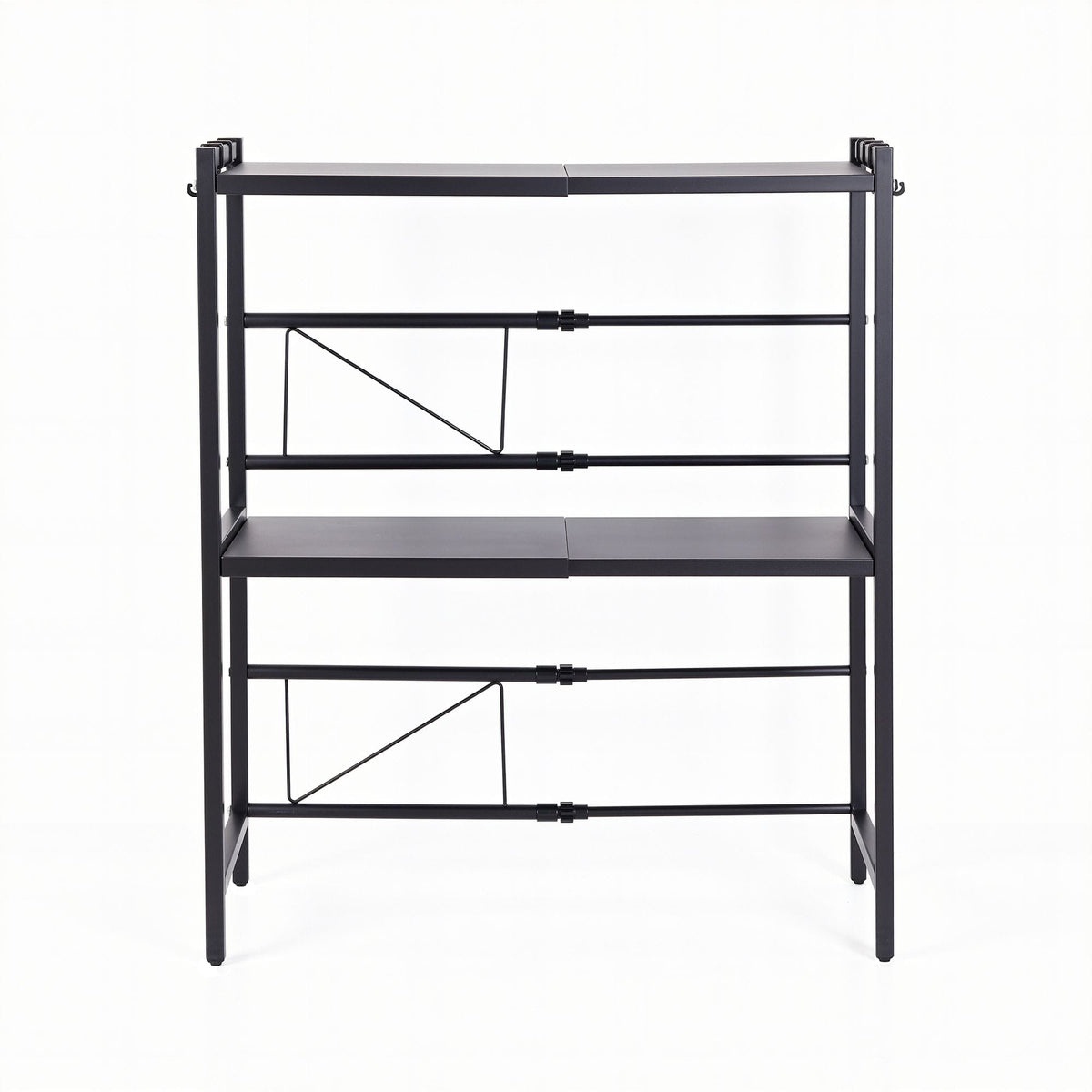 Alona.com.au Home & Garden > Kitchenware > Kitchen Utensils Artiss Kitchen Bakers Rack 40-60CMX78CM Metal Microwave Stand Black