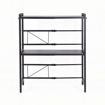 Alona.com.au Home & Garden > Kitchenware > Kitchen Utensils Artiss Kitchen Bakers Rack 40-60CMX78CM Metal Microwave Stand Black