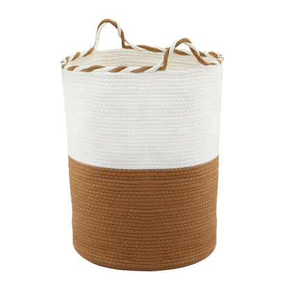 Alona.com.au Home & Garden > Laundry & Cleaning > Laundry Baskets Artiss Woven Laundry Basket with handles Foldable White & Brown