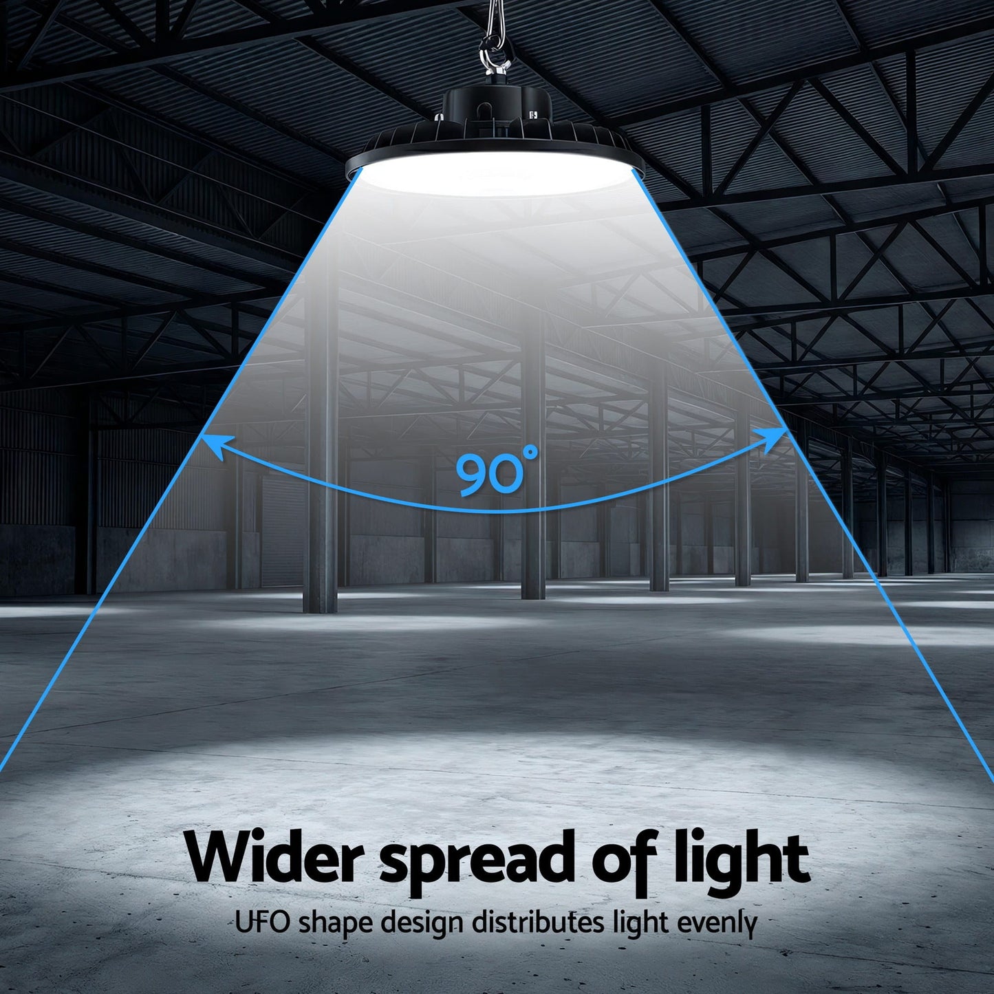 Alona.com.au Home & Garden > Lighting > Ceiling Lights Leier 150W UFO LED High Bay Light Motion Sensor