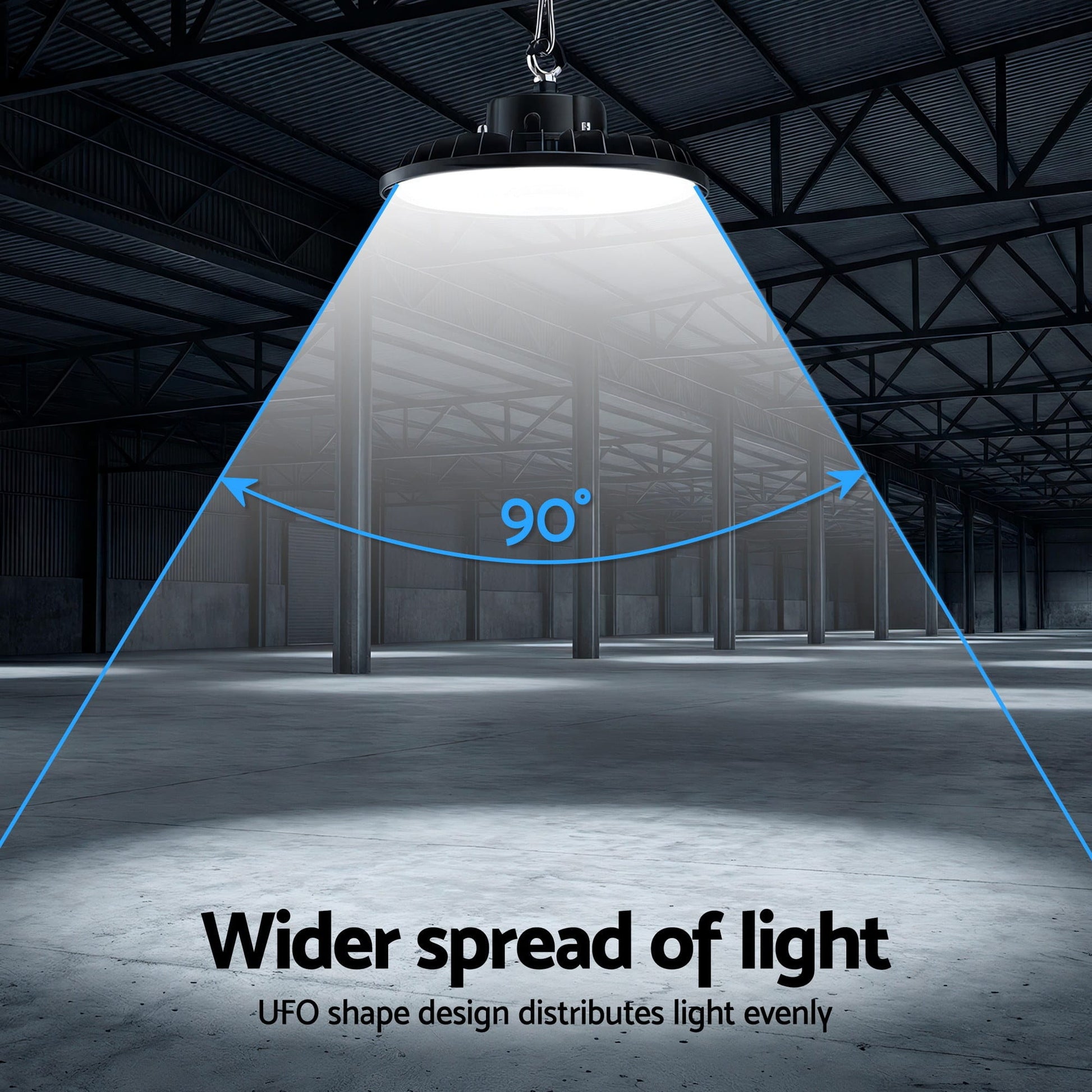 Alona.com.au Home & Garden > Lighting > Ceiling Lights Leier 150W UFO LED High Bay Light Motion Sensor