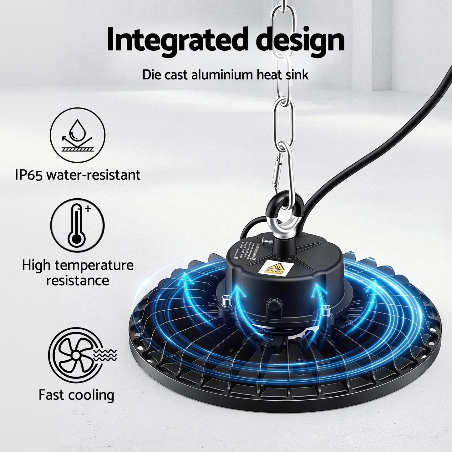 Alona.com.au Home & Garden > Lighting > Ceiling Lights Leier 150W UFO LED High Bay Light Motion Sensor