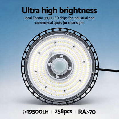 Alona.com.au Home & Garden > Lighting > Ceiling Lights Leier 150W UFO LED High Bay Light Motion Sensor