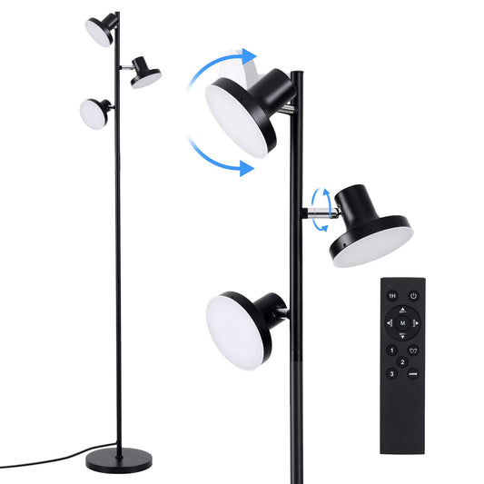 Alona.com.au Home & Garden > Lighting > Floor Lamps Artiss RGB Floor Lamp LED with 3 Swivel Lights Color Changing Lamp with Remote Stepless Dimmable