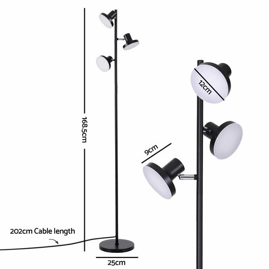 Alona.com.au Home & Garden > Lighting > Floor Lamps Artiss RGB Floor Lamp LED with 3 Swivel Lights Color Changing Lamp with Remote Stepless Dimmable