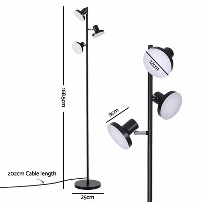 Alona.com.au Home & Garden > Lighting > Floor Lamps Artiss RGB Floor Lamp LED with 3 Swivel Lights Color Changing Lamp with Remote Stepless Dimmable