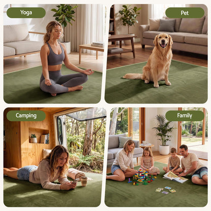 Alona.com.au Home & Garden > Rugs > Door Mats Artiss Tatami Mat Floor Mattress 3cm Thick Futon Mattresses Mellow Mat Rugs Living Room Green