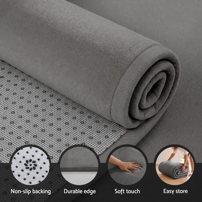 Alona.com.au Home & Garden > Rugs > Floor Rugs Artiss Tatami Mat Floor Mattress 3cm Thick Futon Mattresses Mellow Mat Rugs Living Room Grey