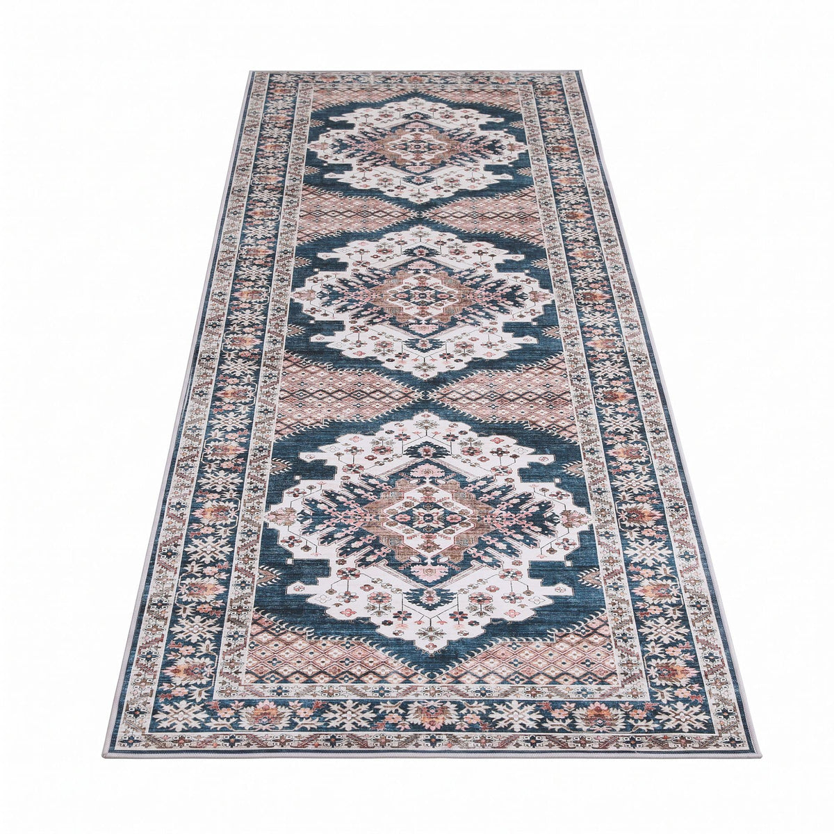 Alona.com.au Home & Garden > Rugs > Round Rugs Artiss 80 x 300 cm Washable Runner Area Rug No Hard Glue Quilt-Like Soft for Home Decor, 0.5cm Ultra-Thin Pet Friendly Bohemian Medallion Bedroom Carpet