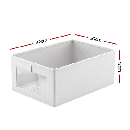 Alona.com.au Home & Garden > Storage > Clothing & Wardrobe Storage Artiss 6 Pack Linen Closet Organizers and Storage Foldable Clothing Bins