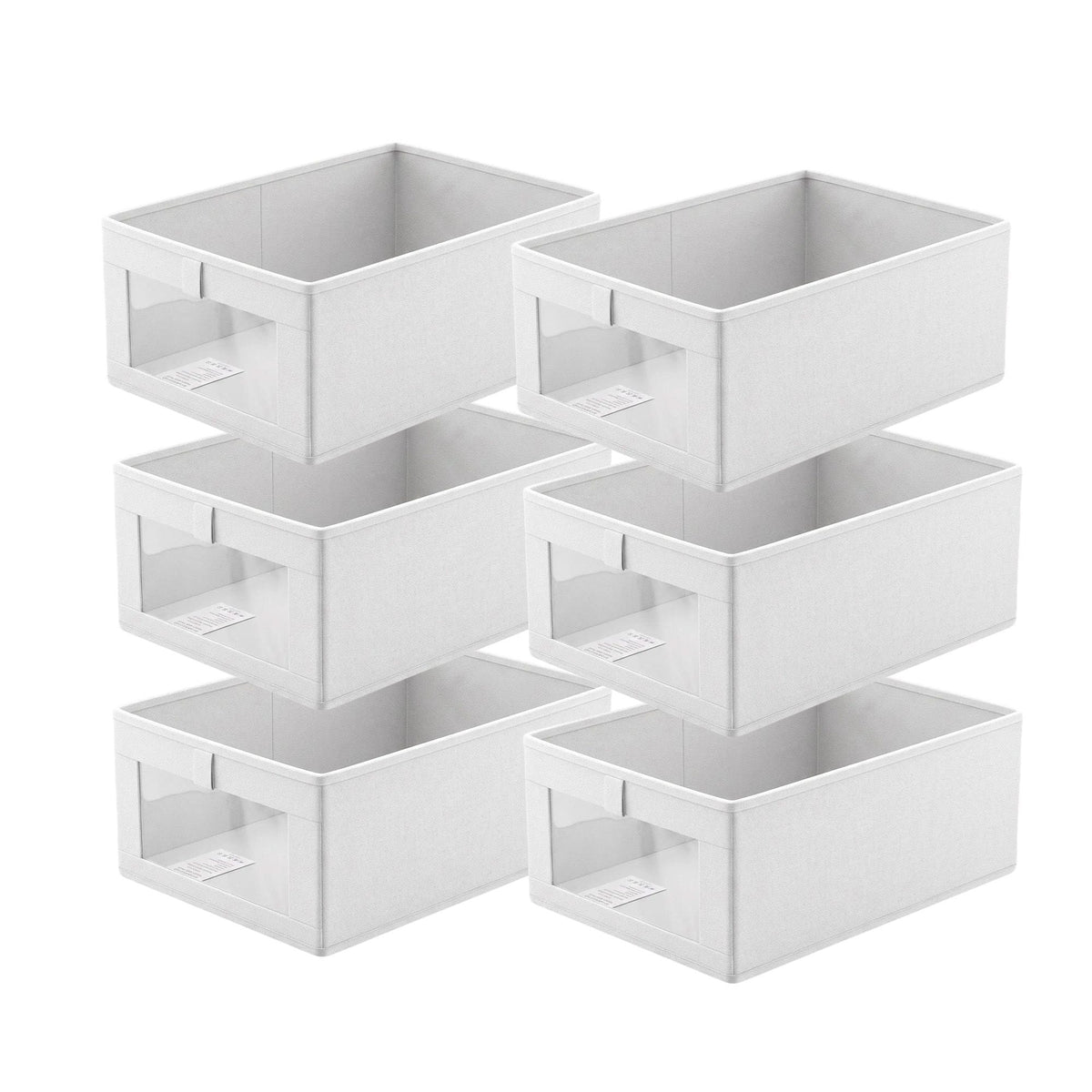 Alona.com.au Home & Garden > Storage > Clothing & Wardrobe Storage Artiss 6 Pack Linen Closet Organizers and Storage Foldable Clothing Bins