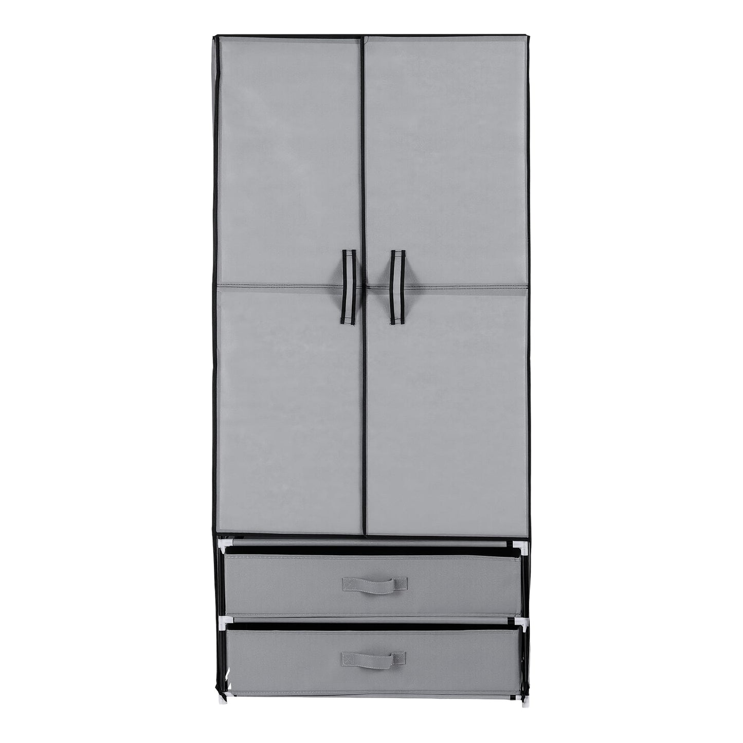 Alona.com.au Home & Garden > Storage > Clothing & Wardrobe Storage Artiss Large Portable Clothes Closet Wardrobe with Magnetic Door Grey