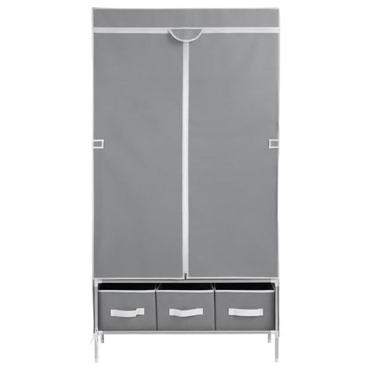 Alona.com.au Home & Garden > Storage > Clothing & Wardrobe Storage Artiss Large Portable Clothes Closet Wardrobe with Tiebacks Grey