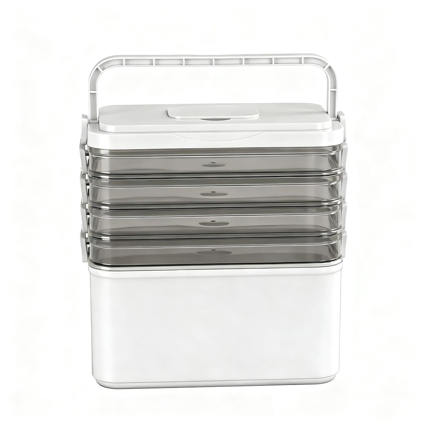 Alona.com.au Home & Garden > Storage > Storage Boxes Artiss 5 Tier Portable Storage Box Detachable with Handles Plastic Clear