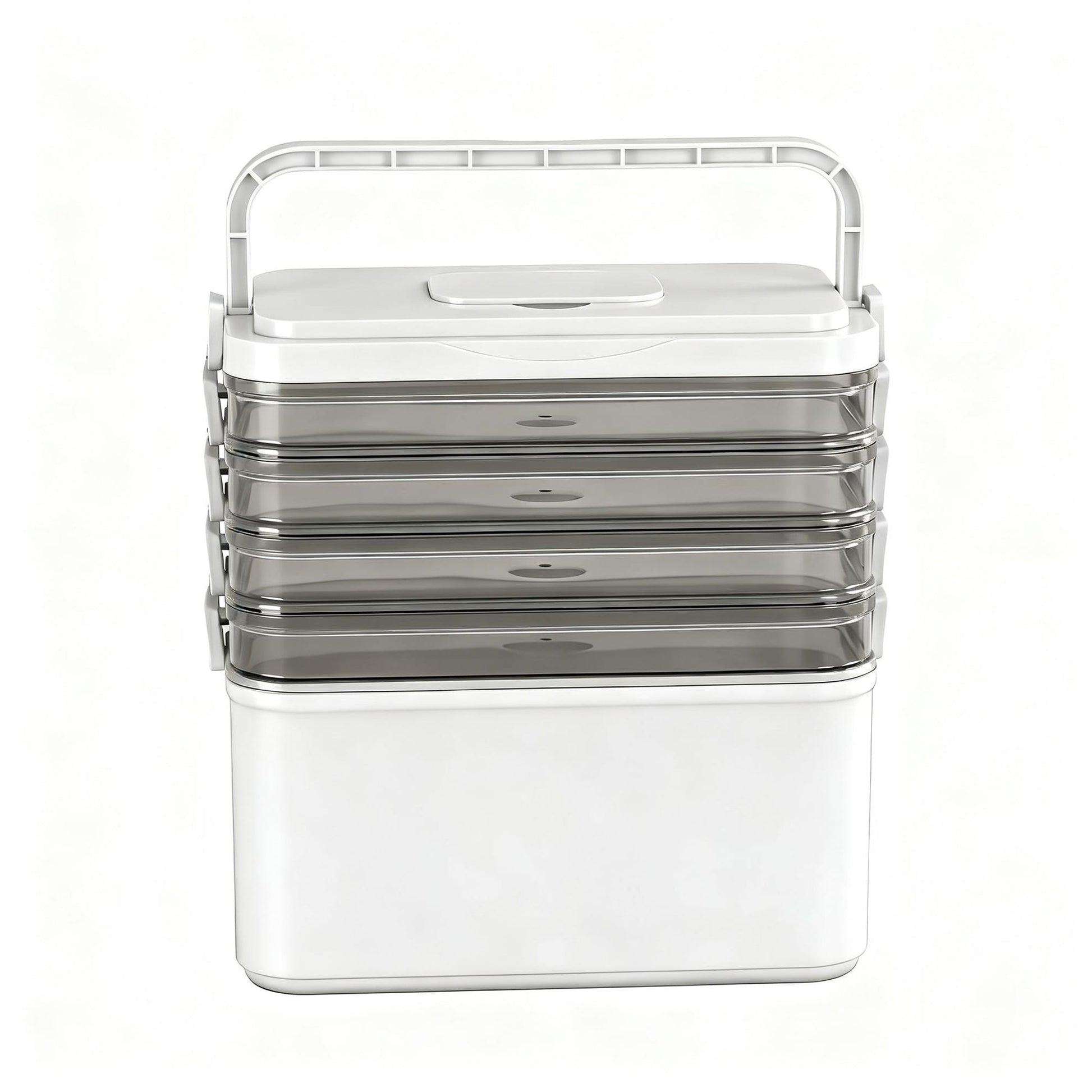 Alona.com.au Home & Garden > Storage > Storage Boxes Artiss 5 Tier Portable Storage Box Detachable with Handles Plastic Clear