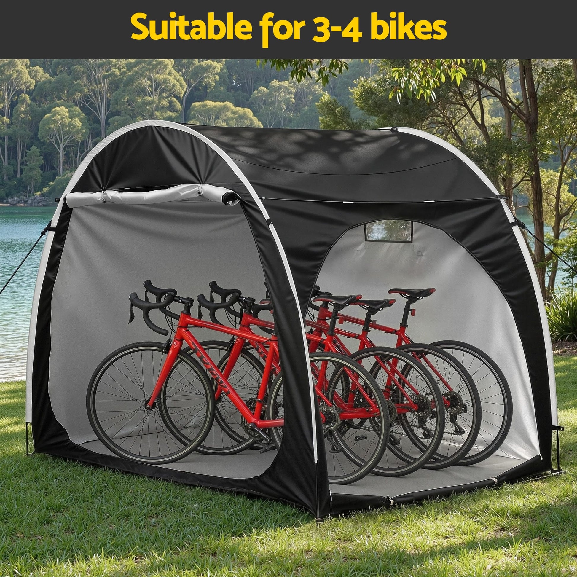 Alona.com.au Home & Garden > Travel > Duffel Bags Giantz Bike Storage Tent Outdoor Waterproof UV Resistant Shelter w/ Ventilation