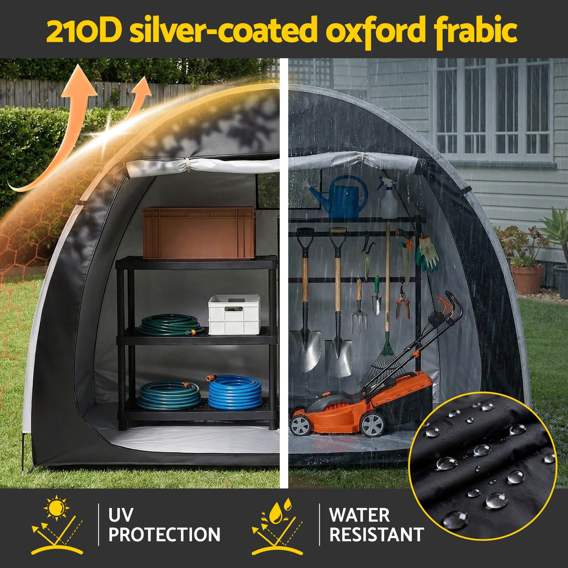 Alona.com.au Home & Garden > Travel > Duffel Bags Giantz Bike Storage Tent Outdoor Waterproof UV Resistant Shelter w/ Ventilation