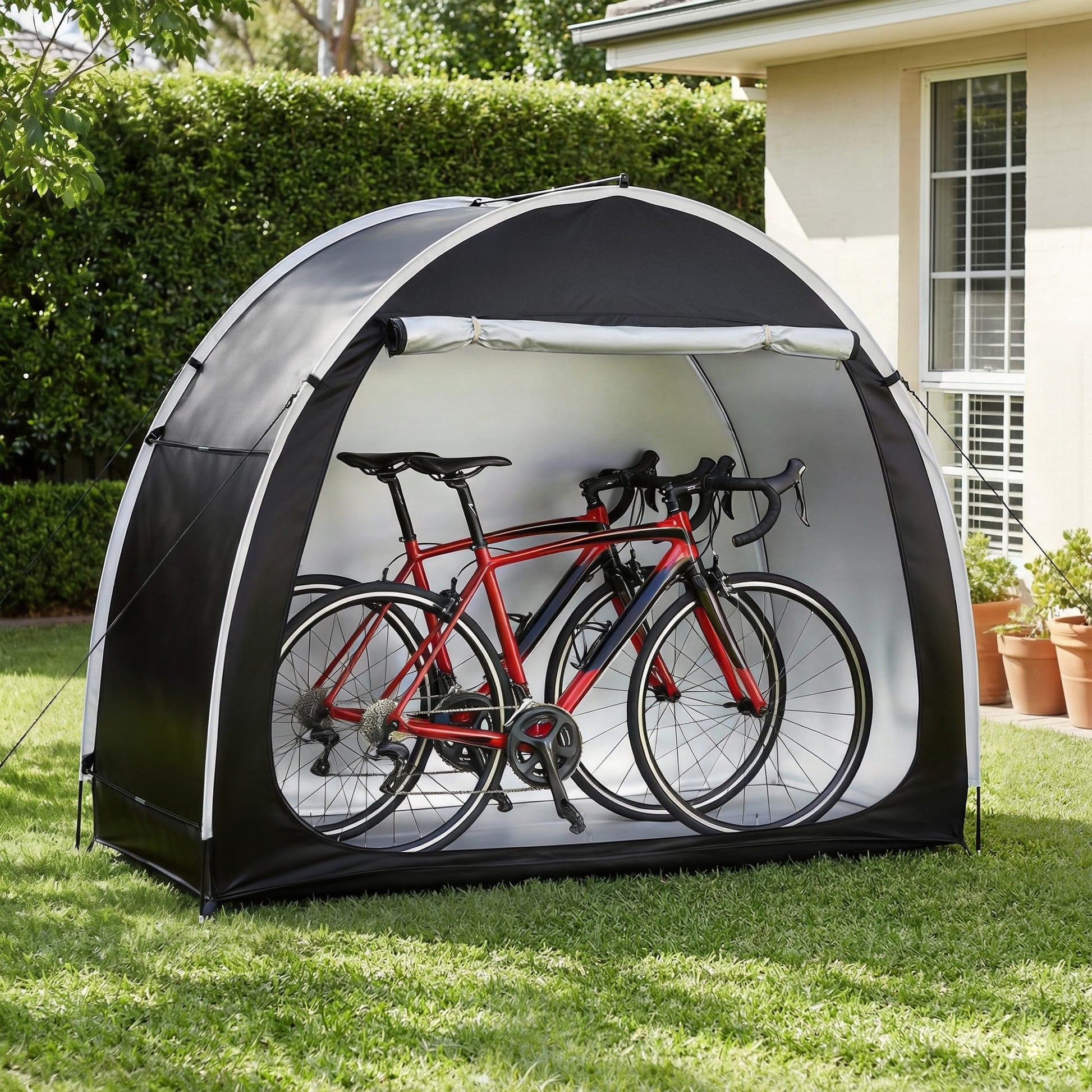 Alona.com.au Home & Garden > Travel > Duffel Bags Giantz Bike Storage Tent Waterproof Outdoor UV Protection Shelter w/ Large Space
