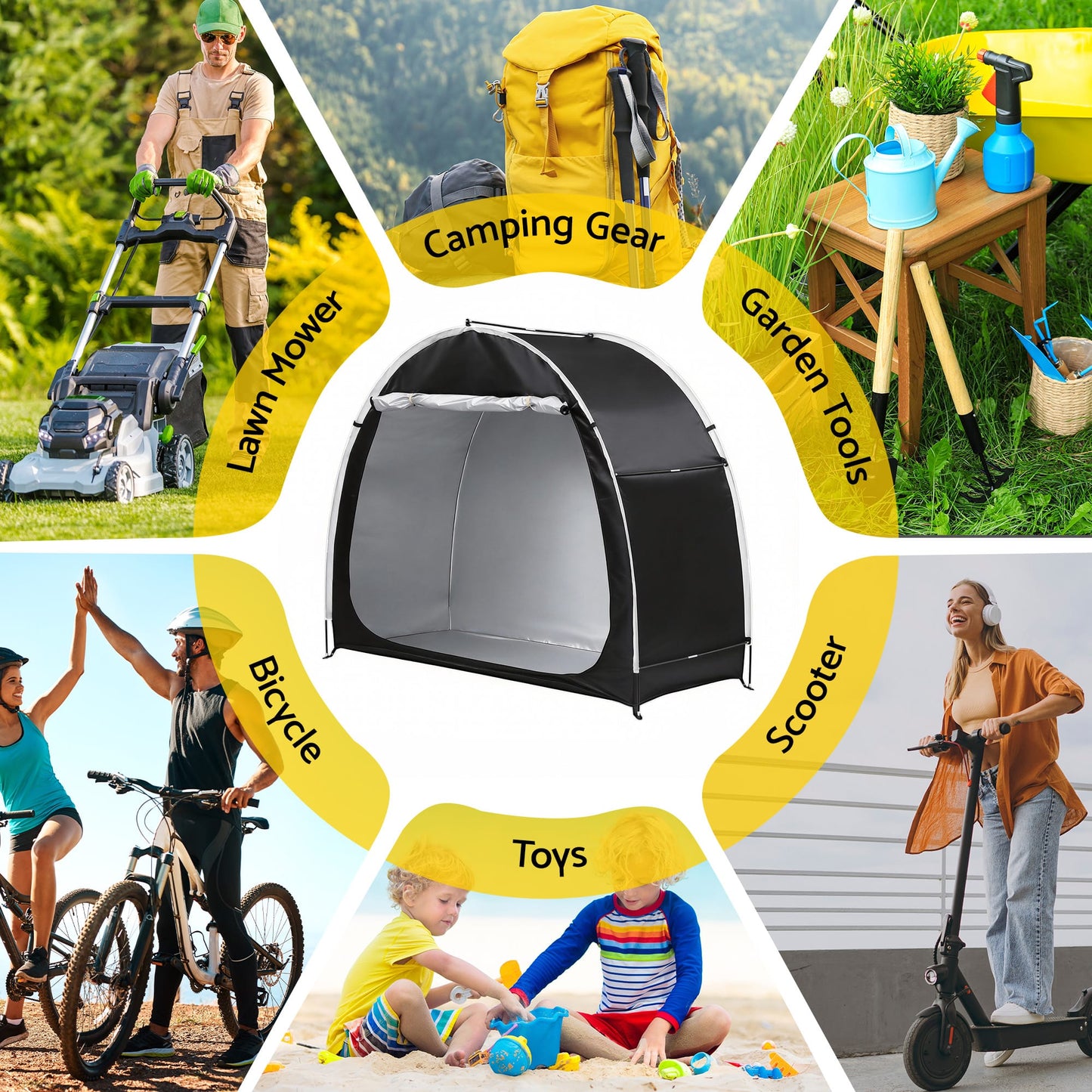 Alona.com.au Home & Garden > Travel > Duffel Bags Giantz Bike Storage Tent Waterproof Outdoor UV Protection Shelter w/ Large Space