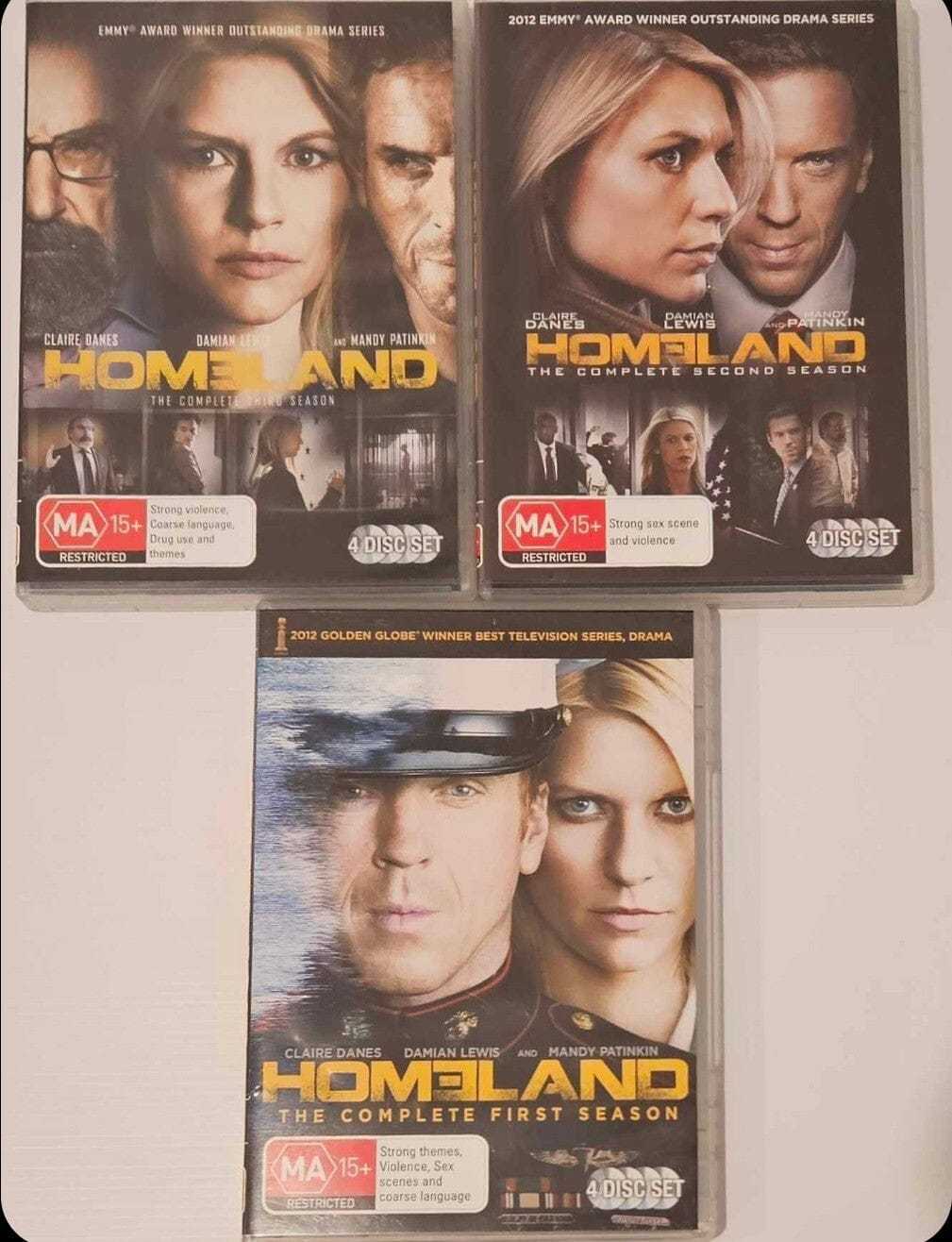 Alona.com.au Homeland Season 1 2 3 (DVD, 2011) 12 Disc Set Region 4 TV Show