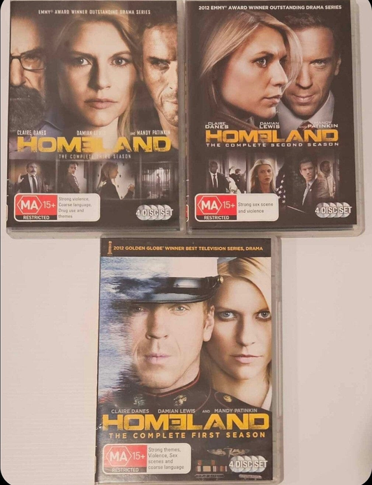 Alona.com.au Homeland Season 1 2 3 (DVD, 2011) 12 Disc Set Region 4 TV Show