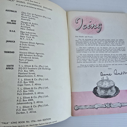 Alona.com.au How To Decorate A Cake, by Anne Anson Tala Icing Book No 1716 1956 16th Edition