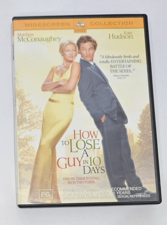 Alona.com.au How To Lose A Guy In 10 Days  (DVD, 2002) Movie Film