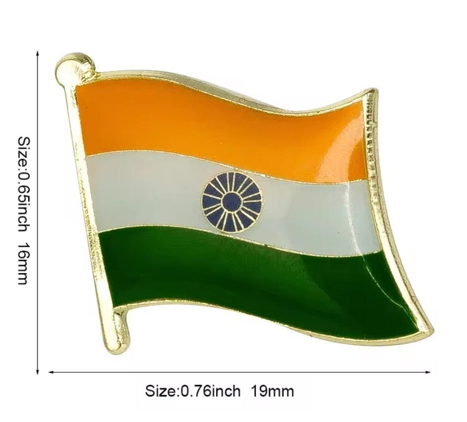 Alona.com.au India Flag Lapel Badge Pin Brooch Indian
