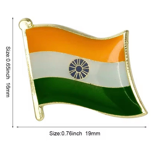 Alona.com.au India Flag Lapel Badge Pin Brooch Indian