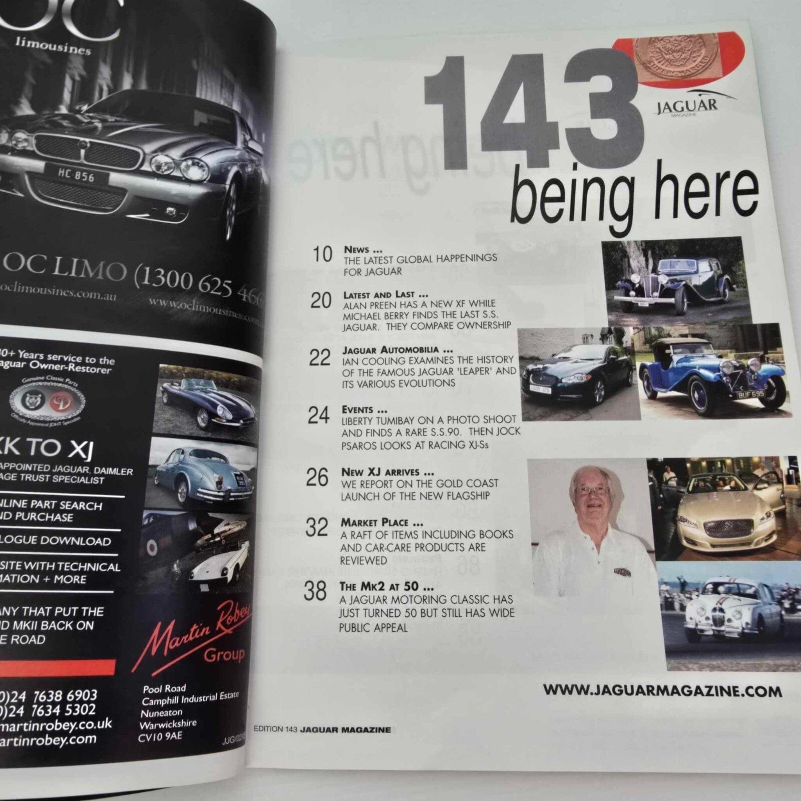 Alona.com.au Jaguar Magazine Issue No 143 50 Years of Hallowed Mk2 - Sensational S.S.1 - XJ
