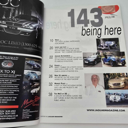 Alona.com.au Jaguar Magazine Issue No 143 50 Years of Hallowed Mk2 - Sensational S.S.1 - XJ