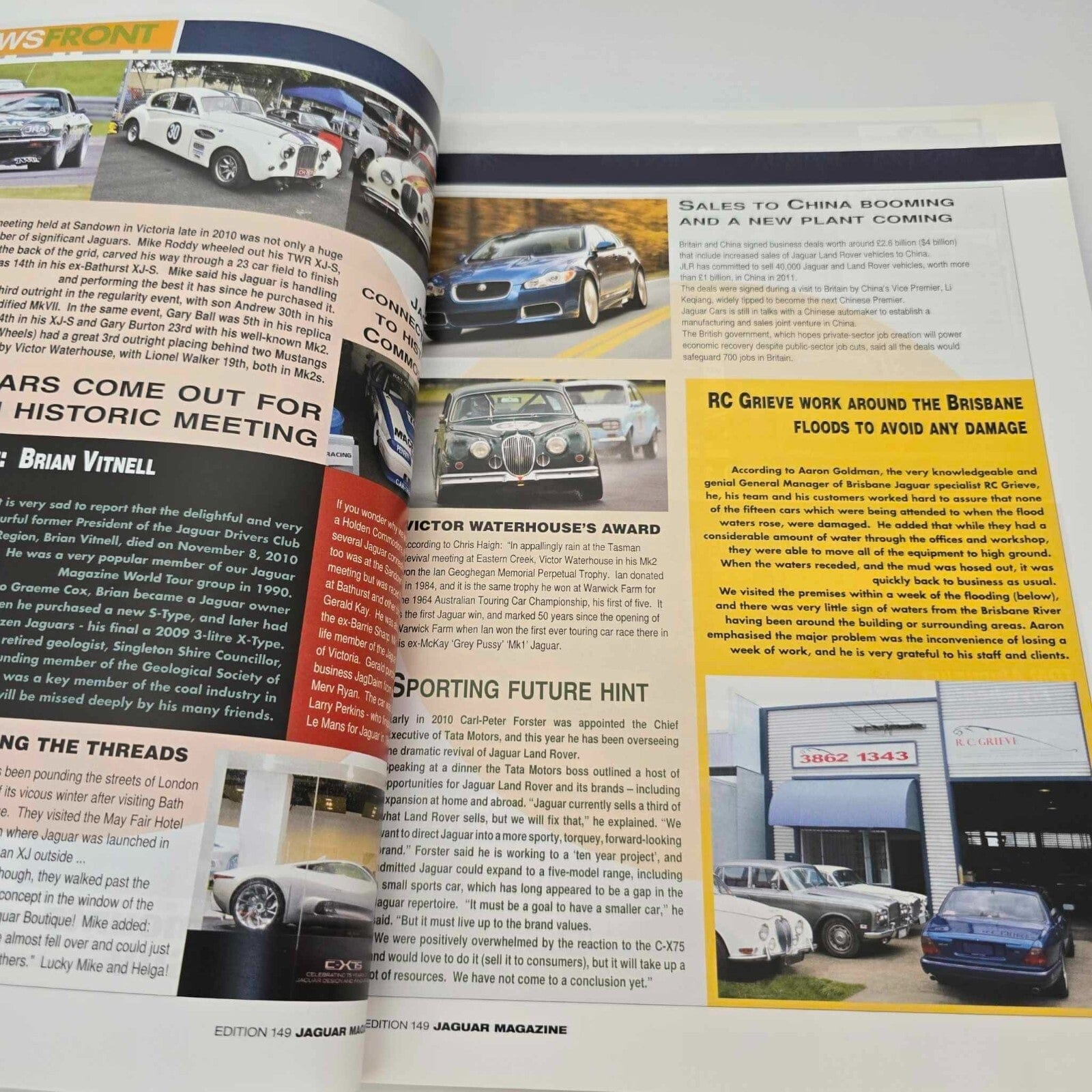 Alona.com.au Jaguar Magazine Issue No 149 World First - 1954 Le Mans C-Type Uncovered - XJ-R