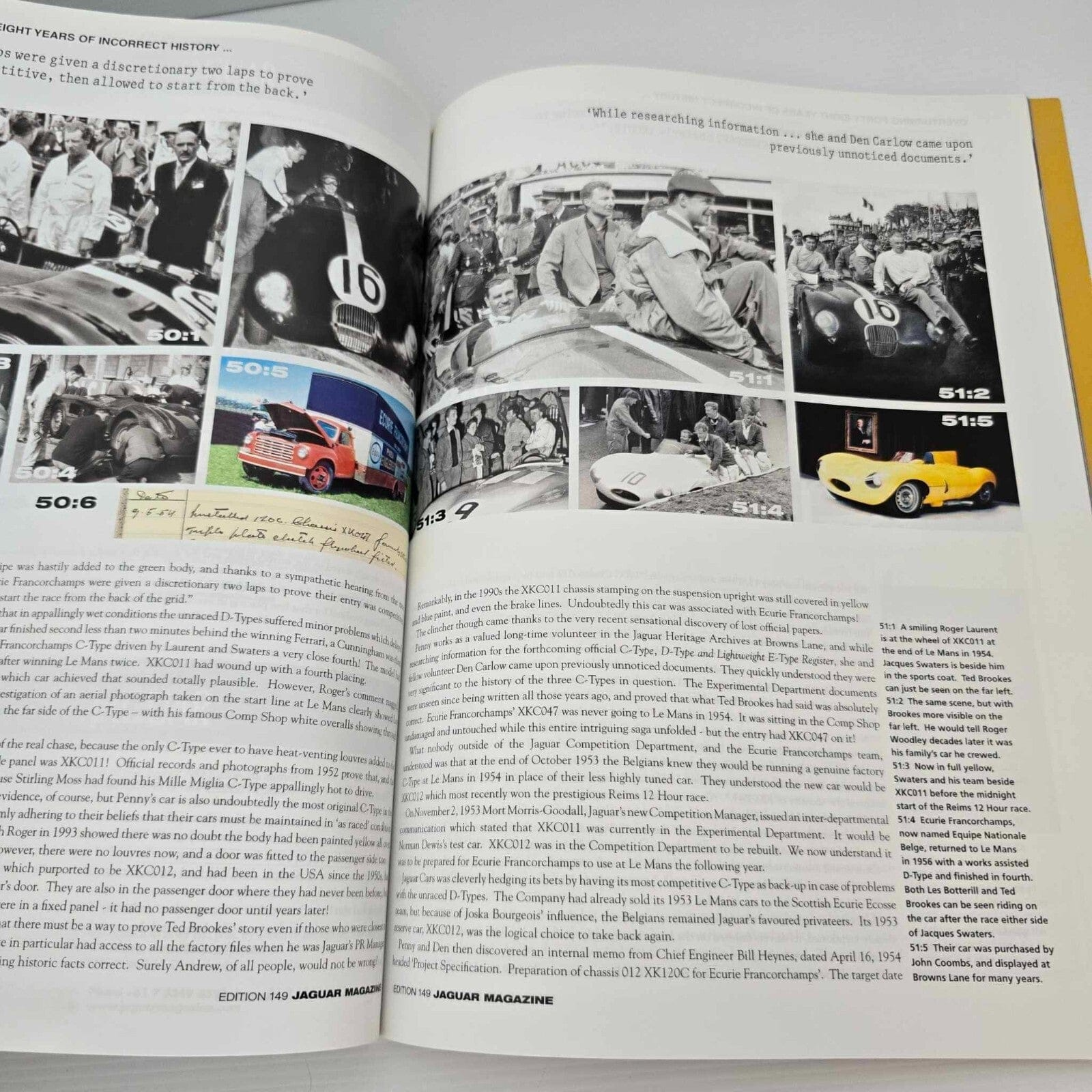 Alona.com.au Jaguar Magazine Issue No 149 World First - 1954 Le Mans C-Type Uncovered - XJ-R
