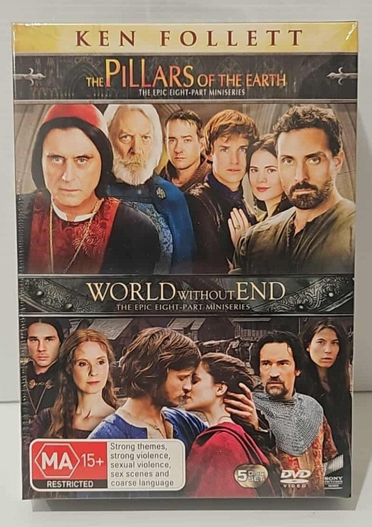 Alona.com.au Ken Follett The Pillars Of The Earth & World Without End Region 4 DVD Boxset New