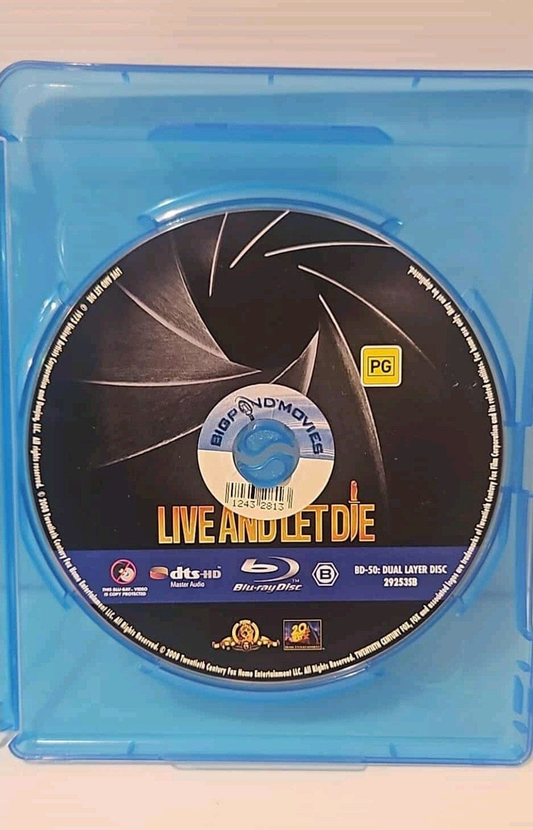 Alona.com.au Live And Let Die Blu-ray region B - Roger Moore James Bond Disk Only