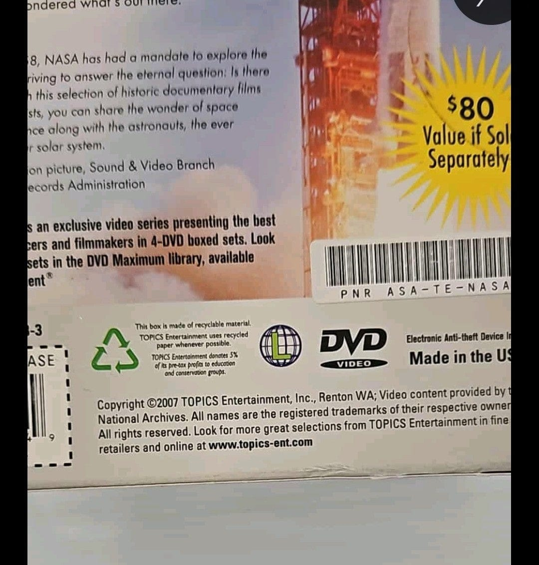Alona.com.au Maximum 4-Pack - NASA: A Retrospective (DVD, 2007, 4-Disc Set)