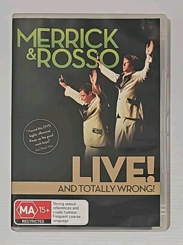 Alona.com.au Merrick & Rosso Live And Totally Wrong DVD Region 4 PAL Stand Up Comedy Show