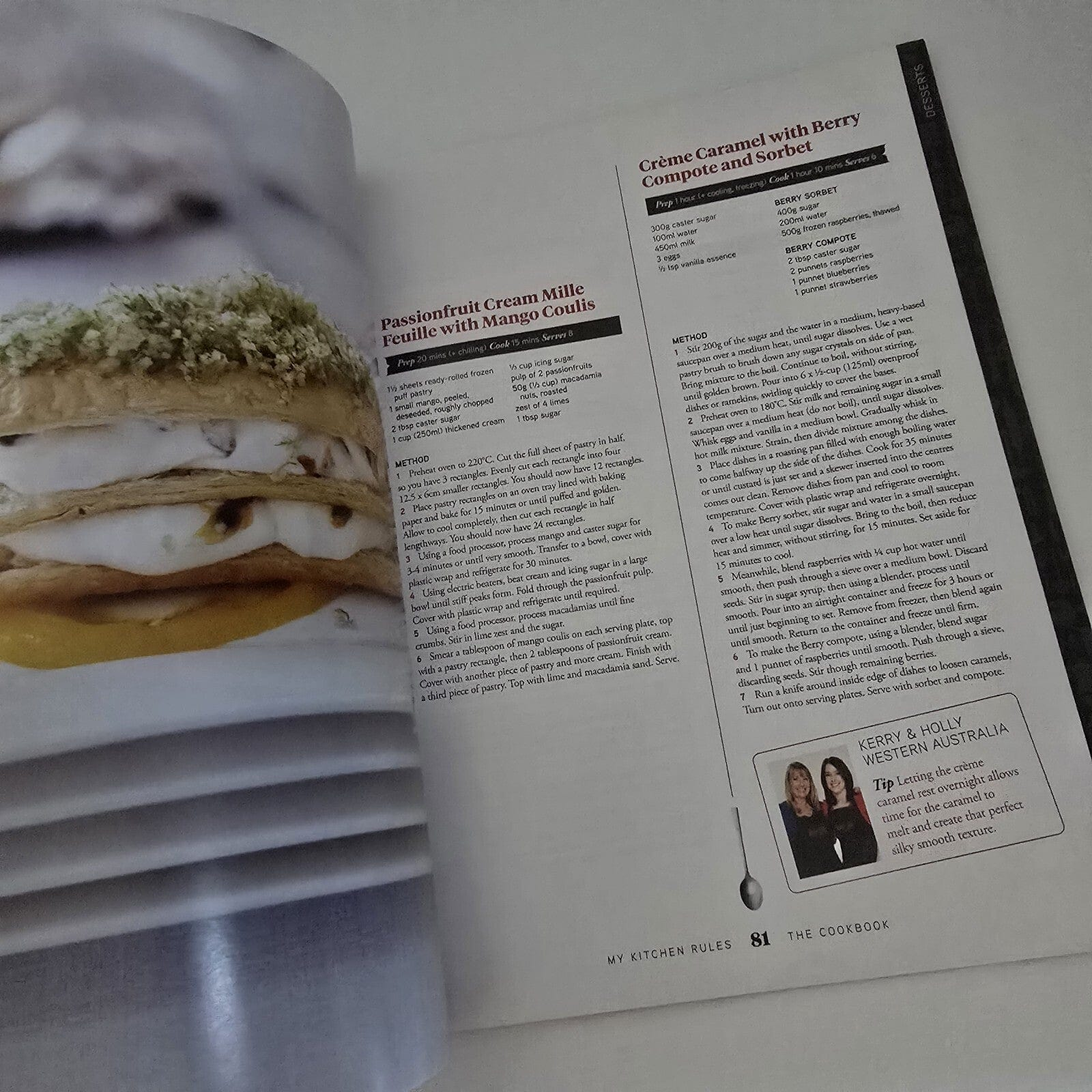 Alona.com.au MKR My Kitchen Rules The Cookbook Selection of Recipes From The Show