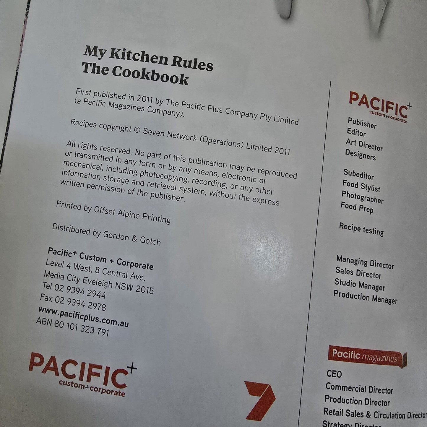 Alona.com.au MKR My Kitchen Rules The Cookbook Selection of Recipes From The Show