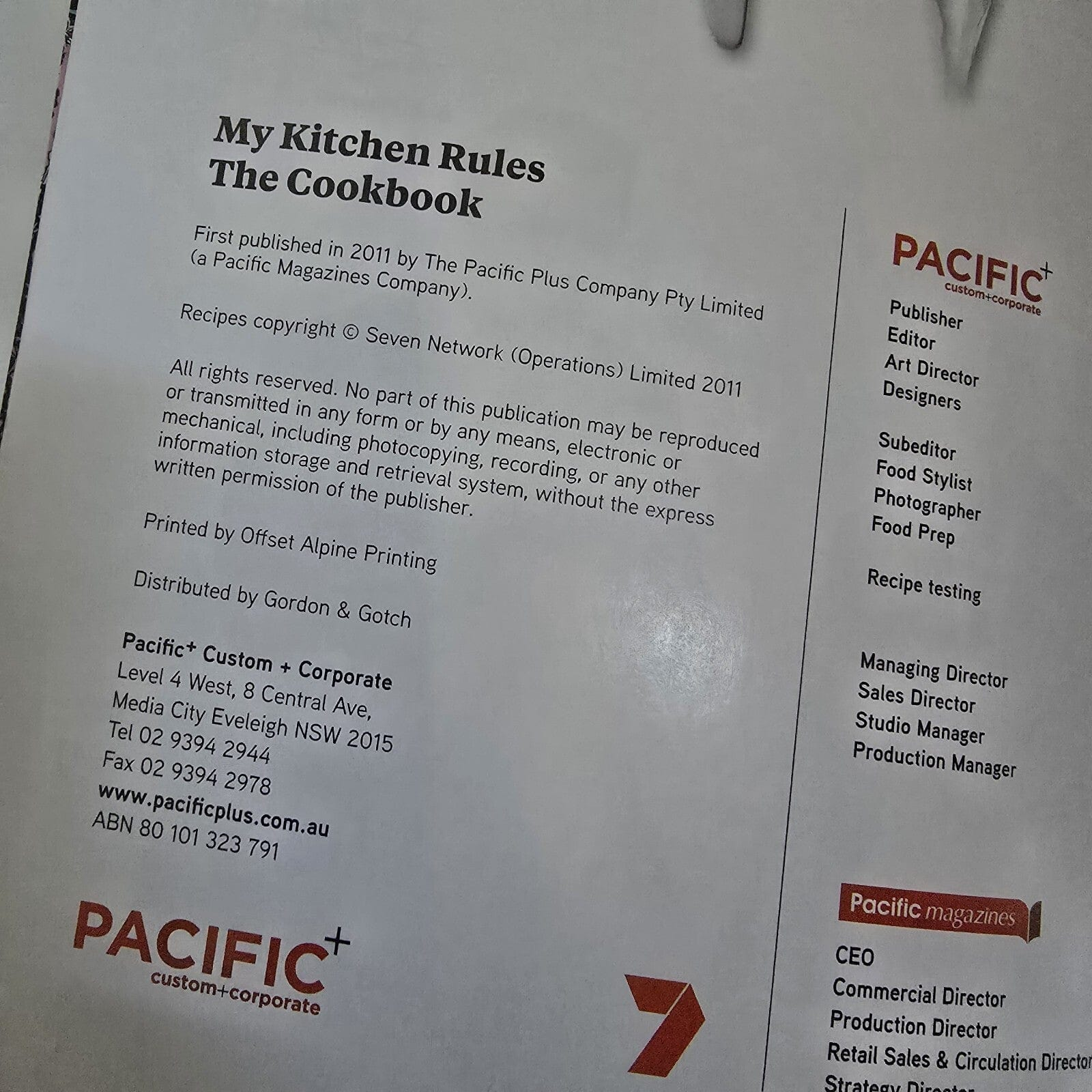 Alona.com.au MKR My Kitchen Rules The Cookbook Selection of Recipes From The Show