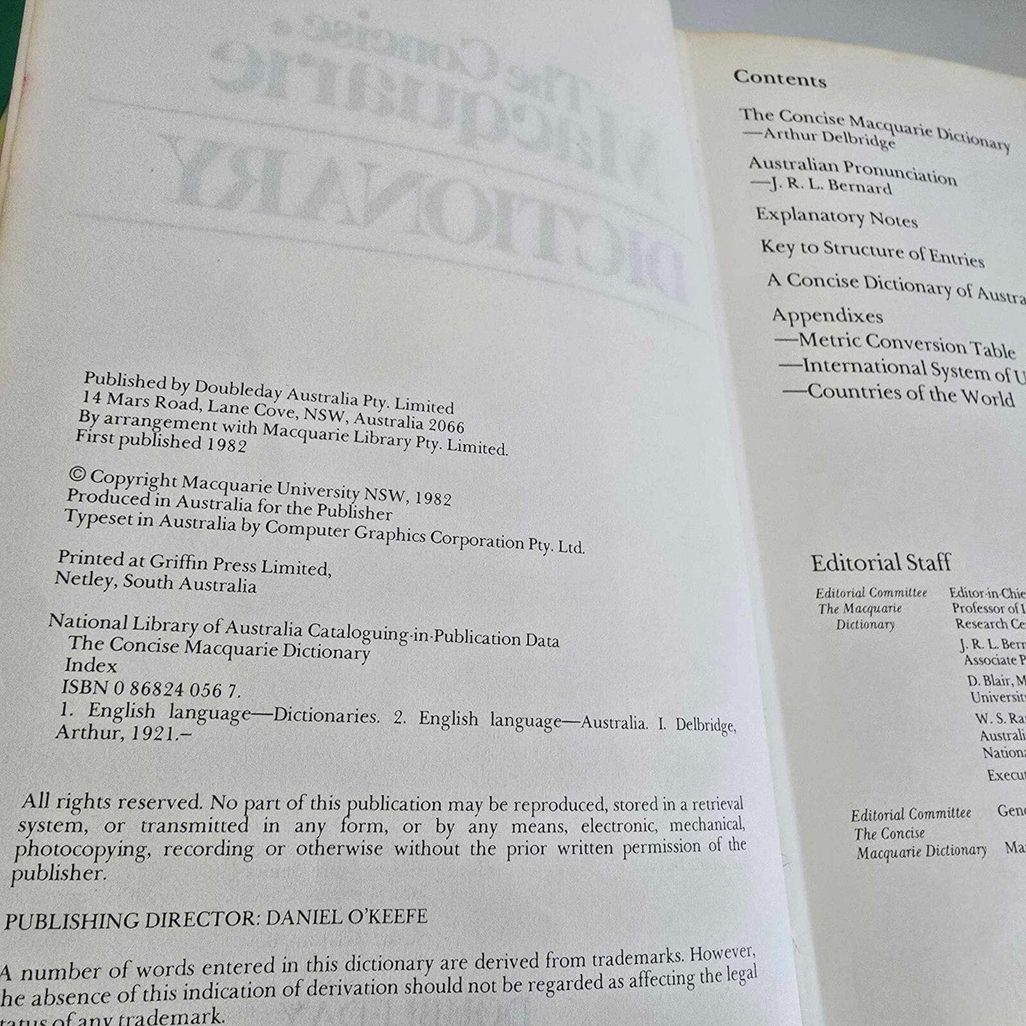 Alona.com.au My First (1991) and The Concise (1982) Macquarie Dictionary