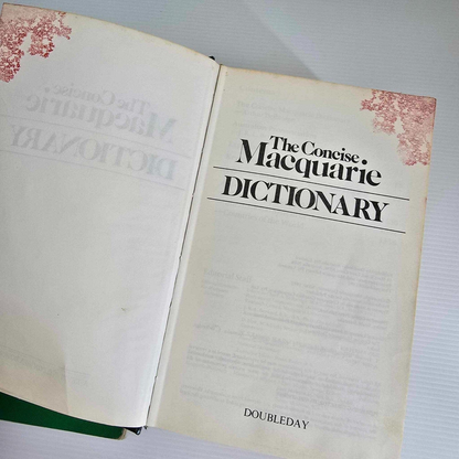 Alona.com.au My First (1991) and The Concise (1982) Macquarie Dictionary